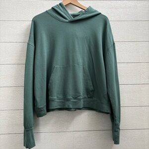 Sweaty Betty After Class Hoodie in Cool Forest Green, Size XXL, US 14